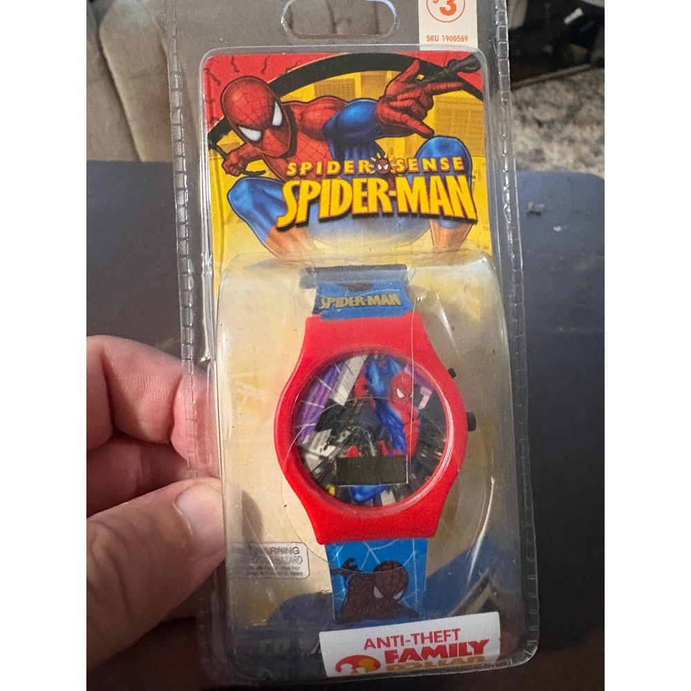 Marvel Spider-Sense Spider-Man Kids LCD Digital Watch Red Blue New Sealed